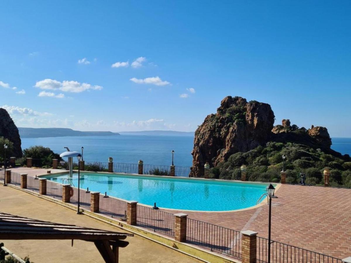 Vila L'Estasi Tanca Piras A Bordo Piscina Con Vista Mare Nebida Exteriér fotografie
