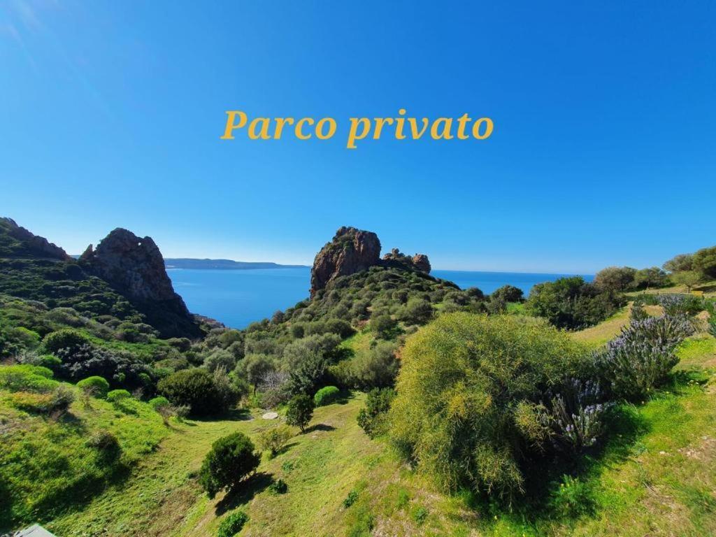 Vila L'Estasi Tanca Piras A Bordo Piscina Con Vista Mare Nebida Exteriér fotografie