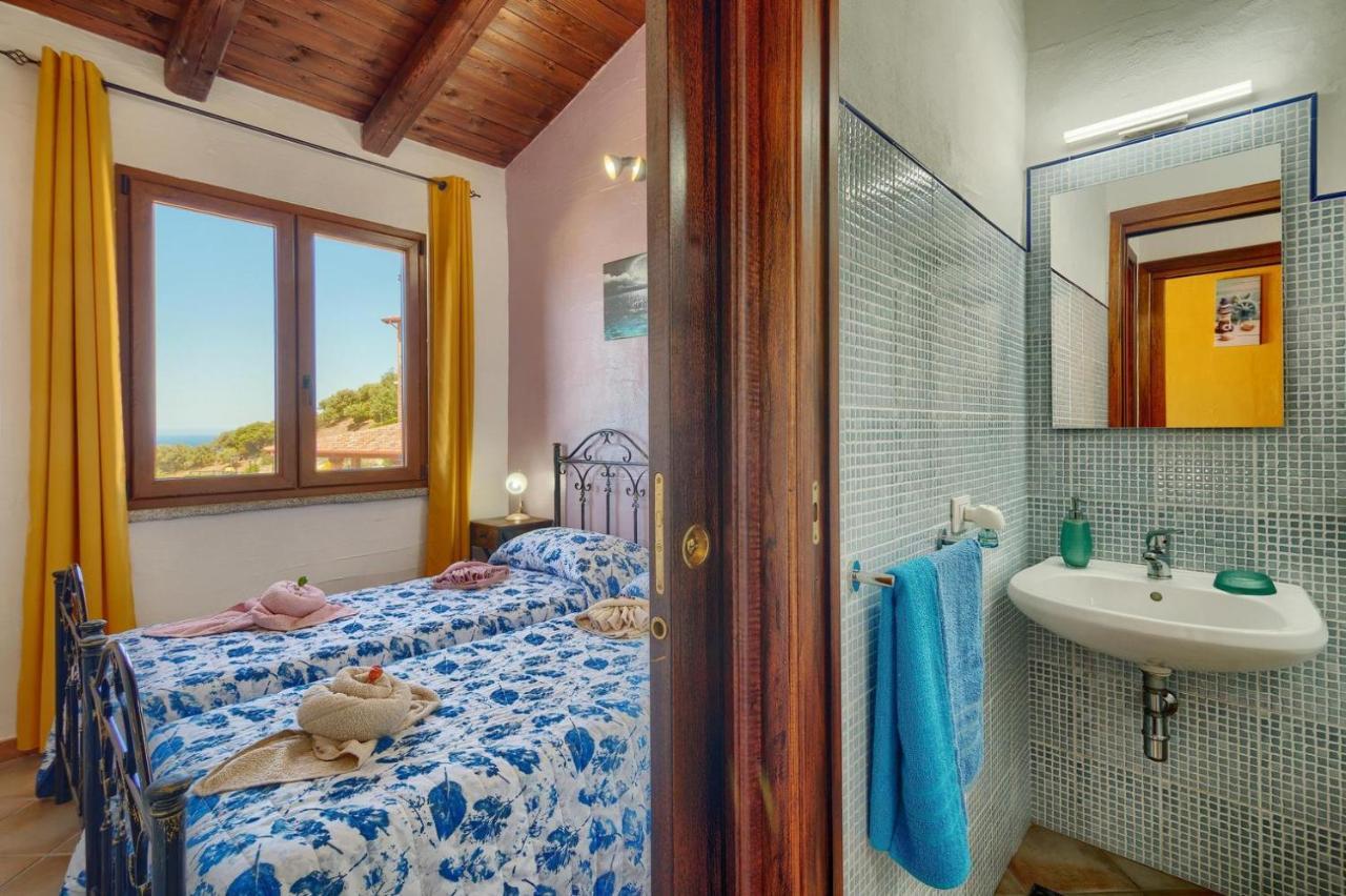 Vila L'Estasi Tanca Piras A Bordo Piscina Con Vista Mare Nebida Exteriér fotografie