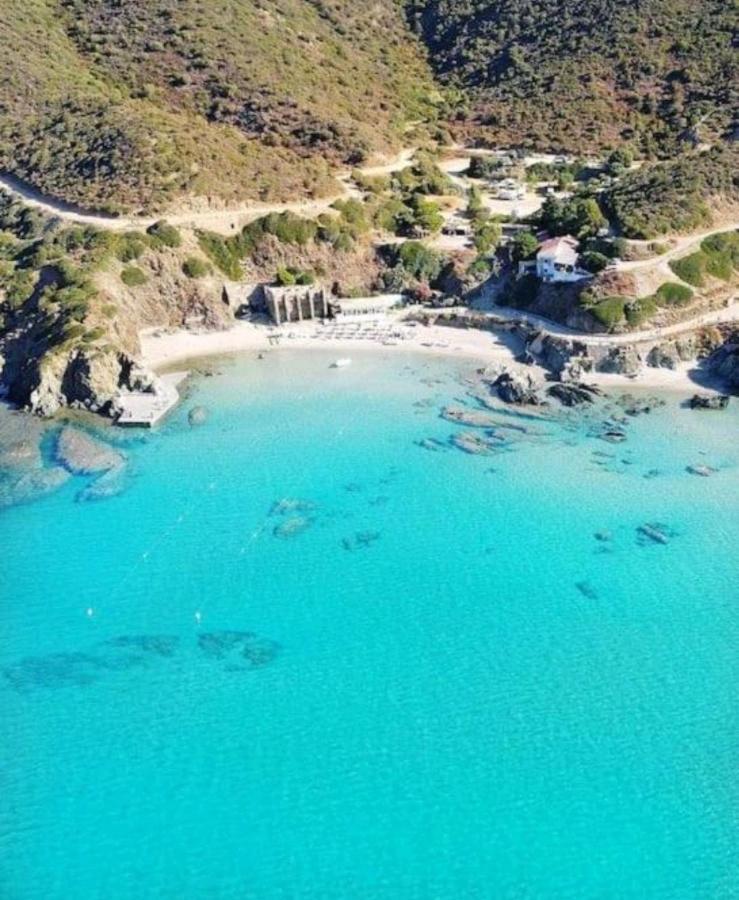 Vila L'Estasi Tanca Piras A Bordo Piscina Con Vista Mare Nebida Exteriér fotografie