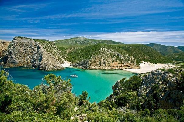 Vila L'Estasi Tanca Piras A Bordo Piscina Con Vista Mare Nebida Exteriér fotografie