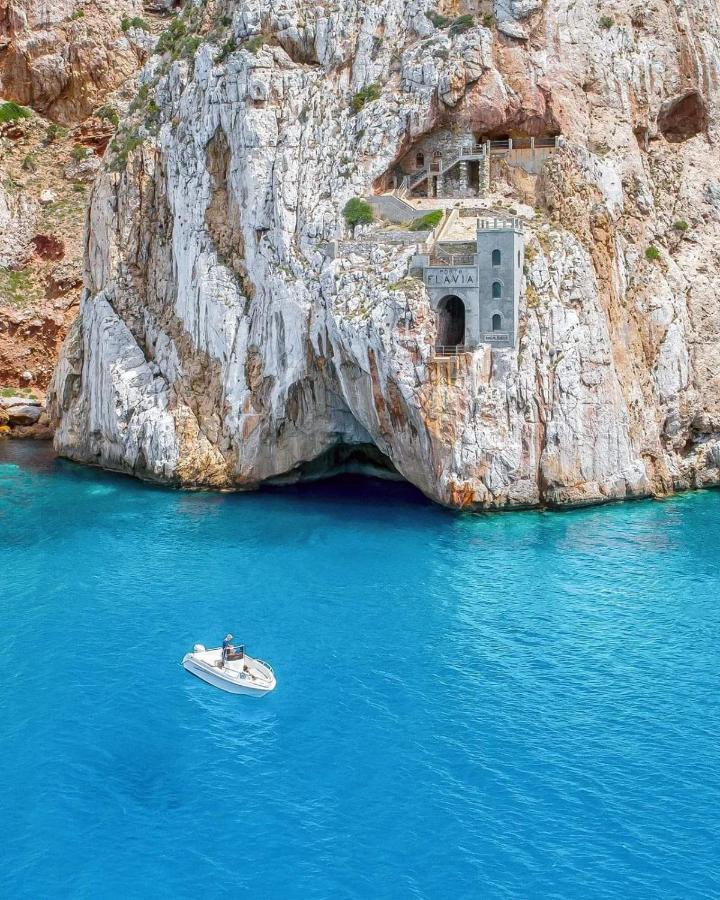 Vila L'Estasi Tanca Piras A Bordo Piscina Con Vista Mare Nebida Exteriér fotografie