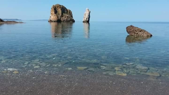 Vila L'Estasi Tanca Piras A Bordo Piscina Con Vista Mare Nebida Exteriér fotografie