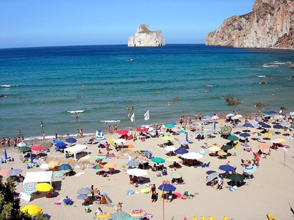 Vila L'Estasi Tanca Piras A Bordo Piscina Con Vista Mare Nebida Exteriér fotografie