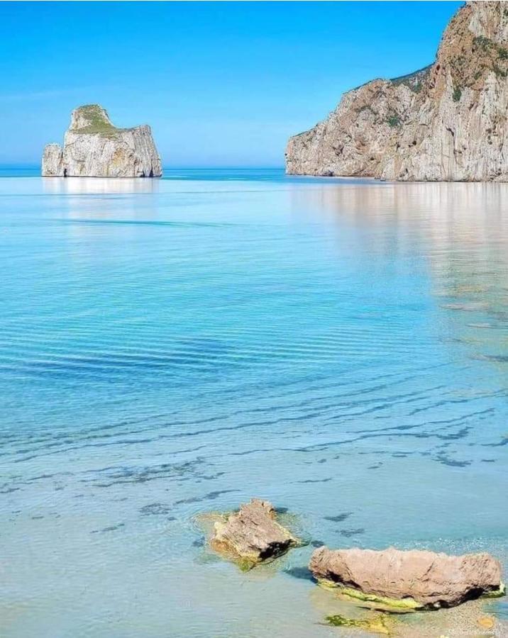 Vila L'Estasi Tanca Piras A Bordo Piscina Con Vista Mare Nebida Exteriér fotografie