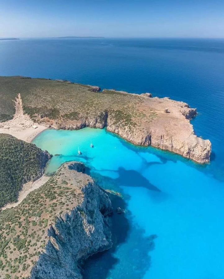 Vila L'Estasi Tanca Piras A Bordo Piscina Con Vista Mare Nebida Exteriér fotografie